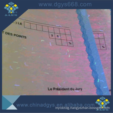 Anti-Counterfeited Special Paper with UV Pattern